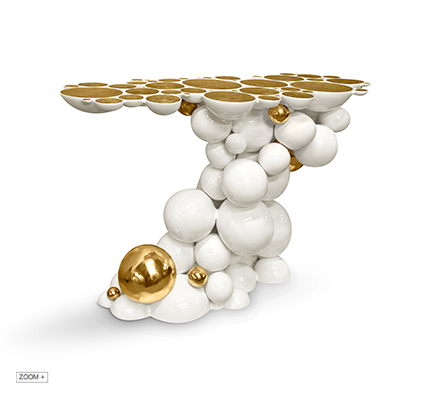 Newton White Console BOCA DO LOBO Love Happens