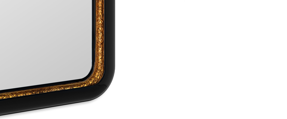 Ring Rectangular  Mirror  Boca Do Lobo Love Happens