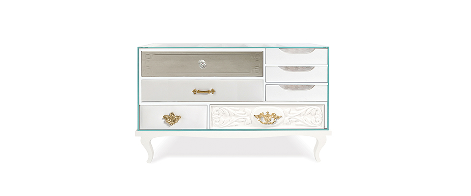 Soho White Bedside Table Boca do Lobo Love Happens
