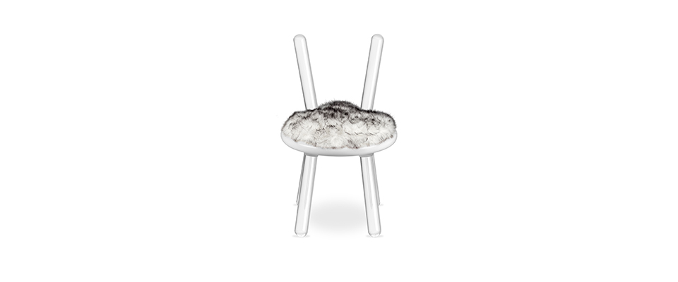 Illusion White Bear Chair  CIRCU Love Happens