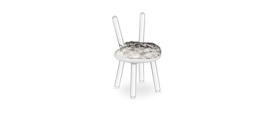Illusion White Bear Chair  CIRCU Love Happens