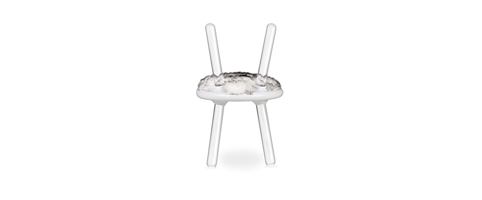 Illusion White Bear Chair  CIRCU Love Happens
