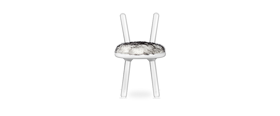 Illusion White Bear Chair  CIRCU Love Happens