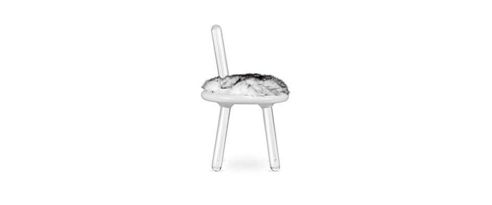 Illusion White Bear Chair  CIRCU Love Happens