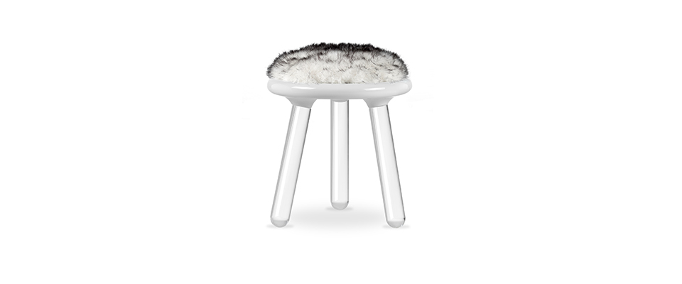 Illusion White Bear Stool  CIRCU Love Happens