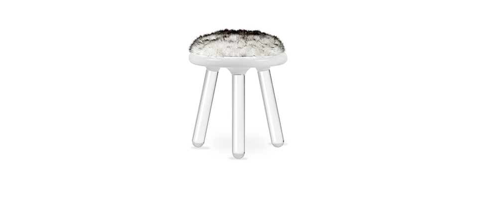 Illusion White Bear Stool  CIRCU Love Happens