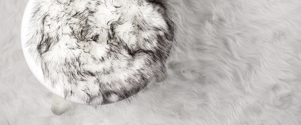 Illusion White Bear Stool  CIRCU Love Happens