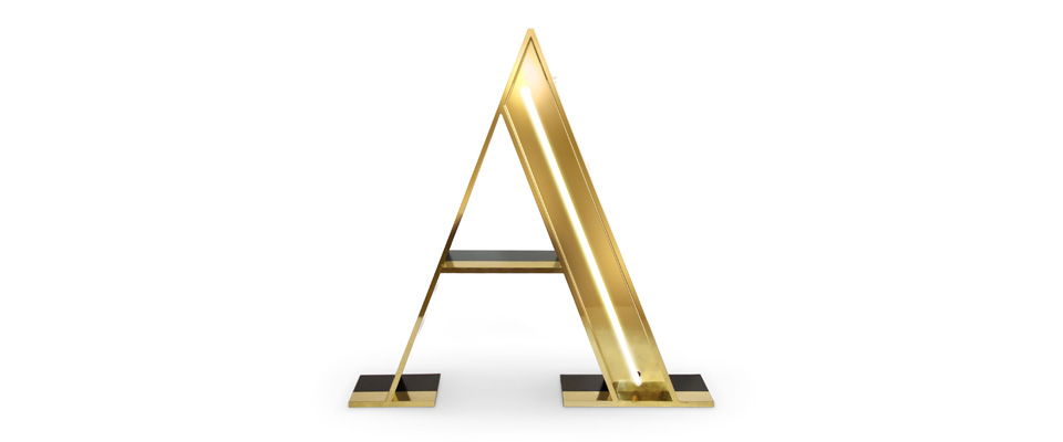 A Letter Graphic Lamp Delightfull Love Happens