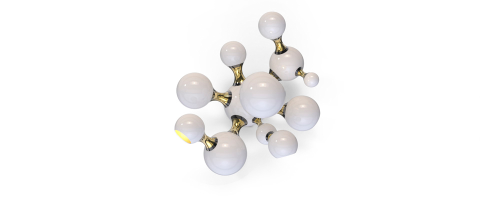 Atomic  Sconce  Delightfull Love Happens
