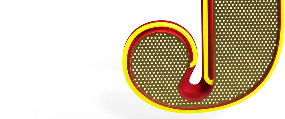 J Letter Graphic Lamp Delightfull Love Happens