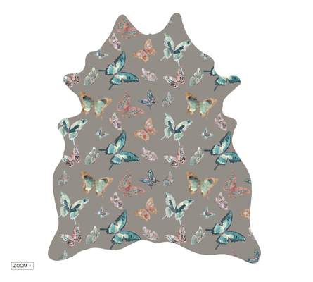 Madame Butterfly Taupe Rug Miyabi Casa Love Happens