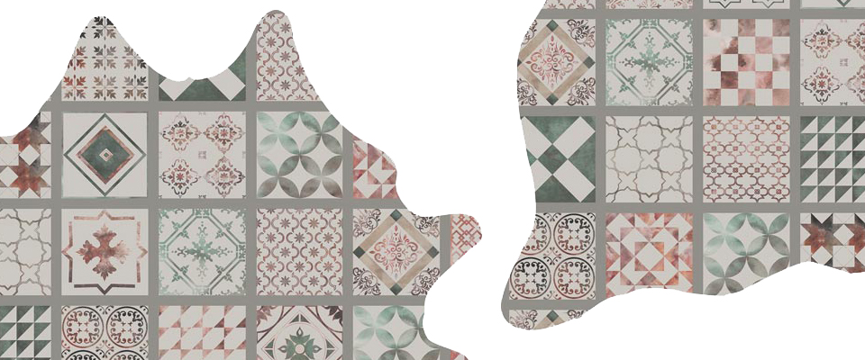 Mess Of Tiles Green Rug Miyabi Casa Love Happens